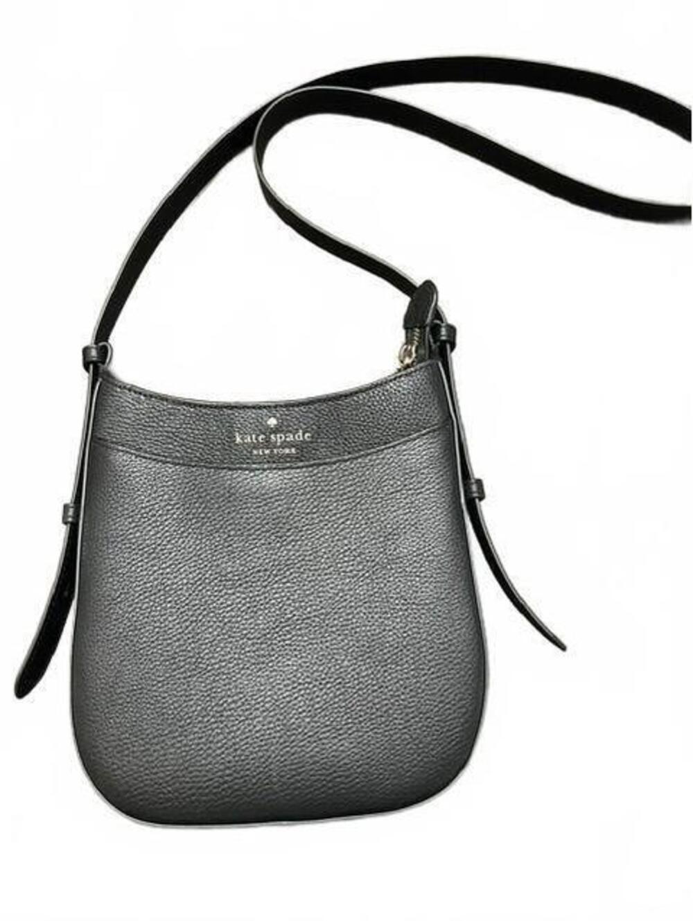 Kate Spade New York Black Pebbled Leather Crossbody Bag